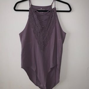 American eagle violet bodysuit